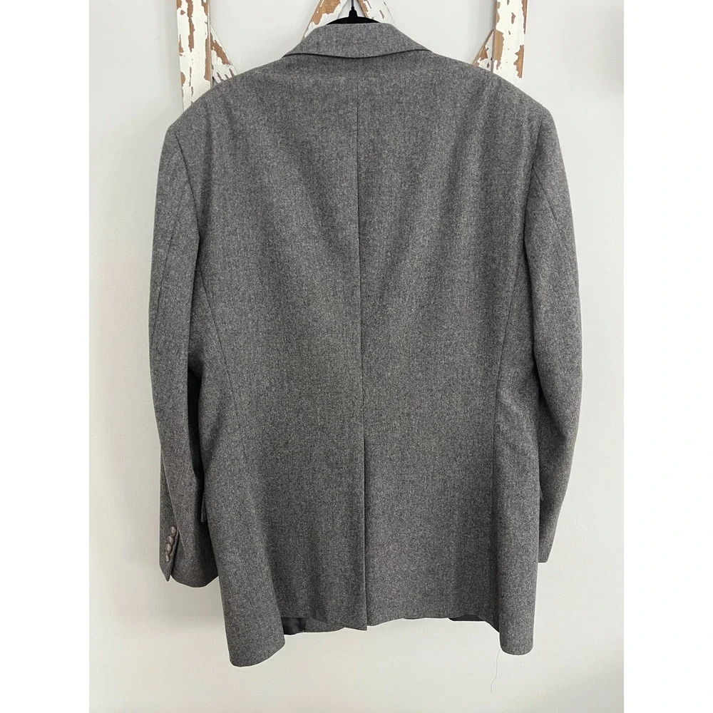Vintage Polo Ralph Lauren Union‎ Made Gray Wool Blazer Made in USA